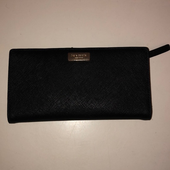 Kate Spade Black Leather Wallet - Picture 1 of 4